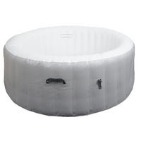 ERSATZ-WHIRLPOOL rund Grau, Weiß - Weiß/Grau, Textil (180/63/180cm) - MCW