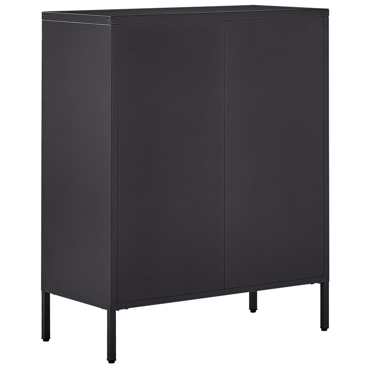 KOMMODE schwarz 4 Schubladen Enago - Schwarz, Metall (80/102/40cm) - Beliani