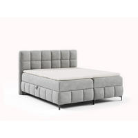 BOXBETT Sophie In Salvador - Silberfarben, Holzwerkstoff/Textil (100/200cm) - Fun Möbel