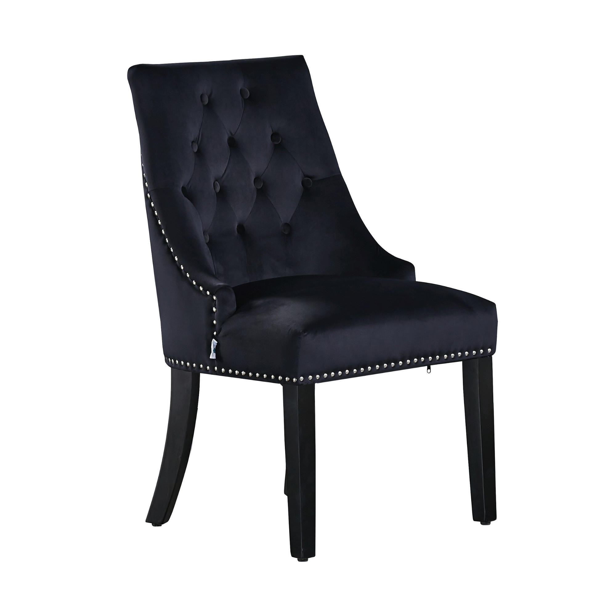 Life Interiors Stuhl Schwarz 56x94x45 cm