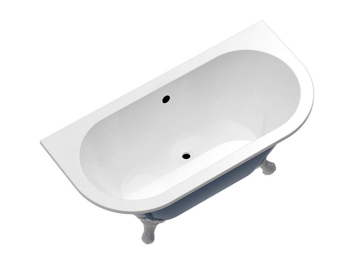 BADEWANNE - 150 cm x 74 cm - acryl - blau Sparus - Blau, Kunststoff (150/61/74cm) - Vente-Unique
