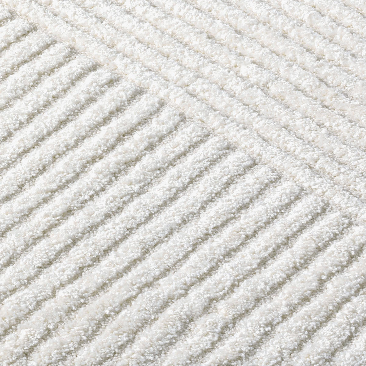 KURZFLOR-TEPPICH Lounge 0632 Creme 120x170 cm - Creme, Textil (120/170cm) - carpet city