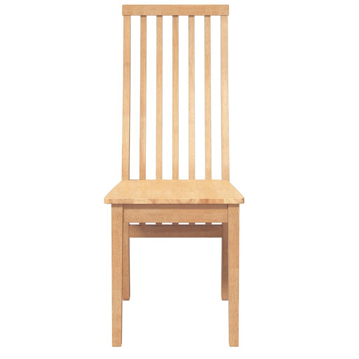 ESSZIMMERSTÜHLE 2 Stk. Massivholz Gummibaum 41*48.5*101cm - Braun, Holz (41/101/48.5cm) - ZMH