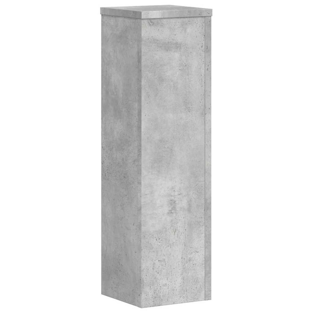PFLANZENSTÄNDER 2er Set Betongrau 17/17/60 Cm Holzwerkstoff - Grau, Holzwerkstoff (17/60/17cm) - vidaXL