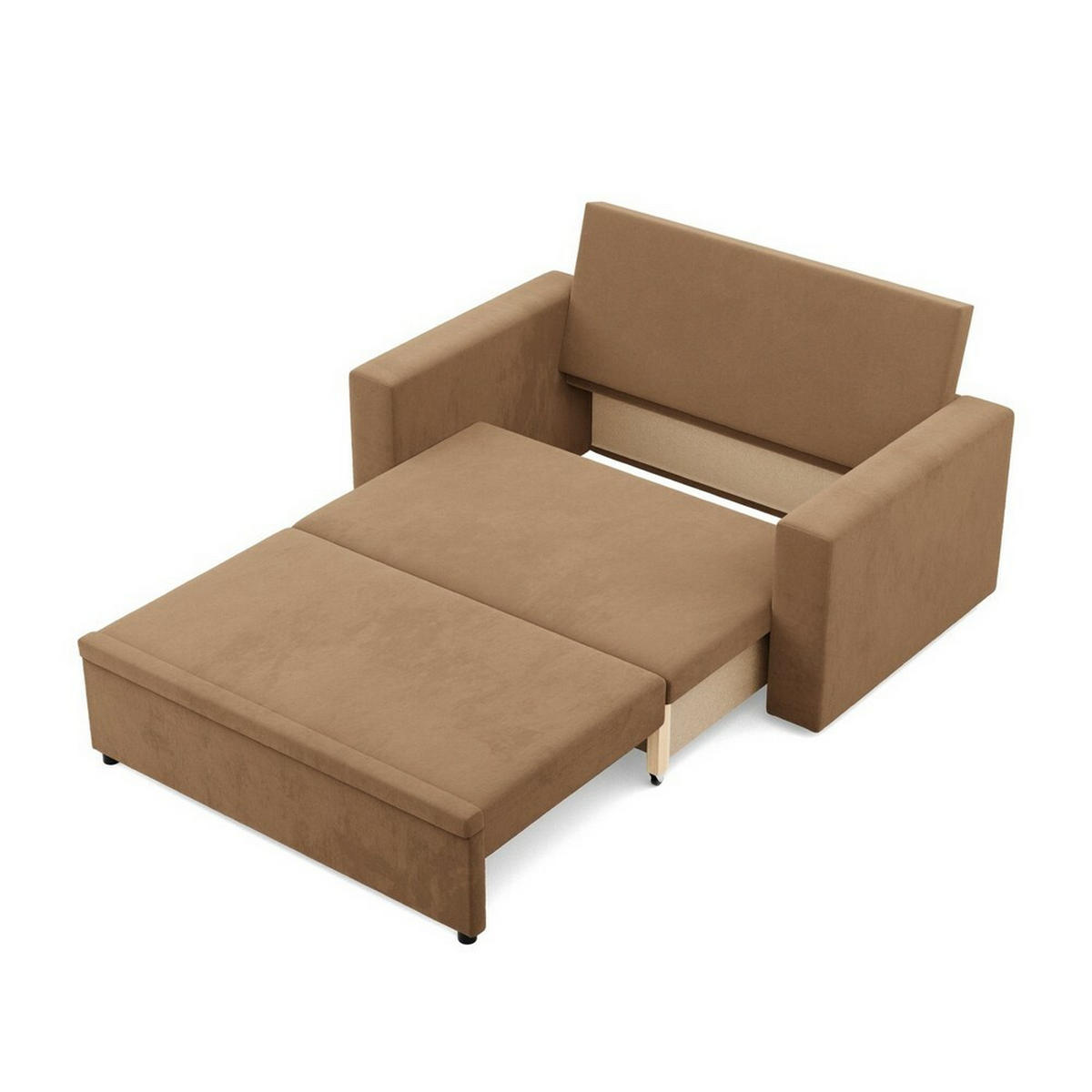 SOFA Neo mit gerader Armlehnen cappuccino - Cappuccino, Textil (148/90/87cm) - SIMKAM Furniture