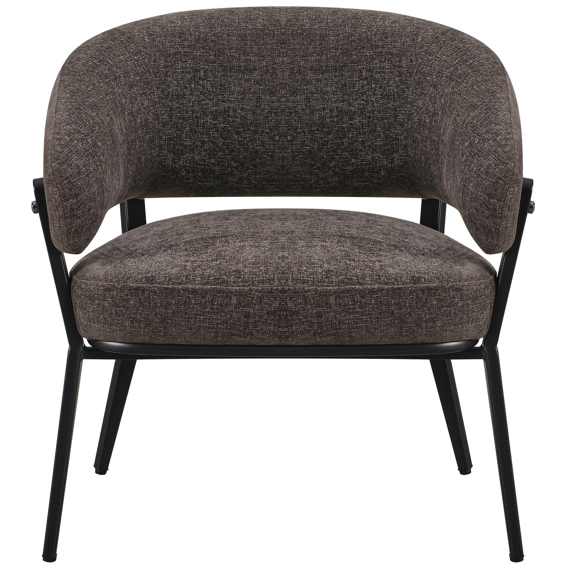 LOUNGESESSEL Symbled Mocca - Schwarz/Braun, Textil/Metall (71.5/80/75.5cm) - Selsey