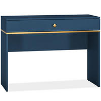 SCHREIBTISCH ARICIA mit Soft-Close-Funktion für Schubladen, Marineblau - Blau, Holz (40/100/79cm) - KONSIMO®