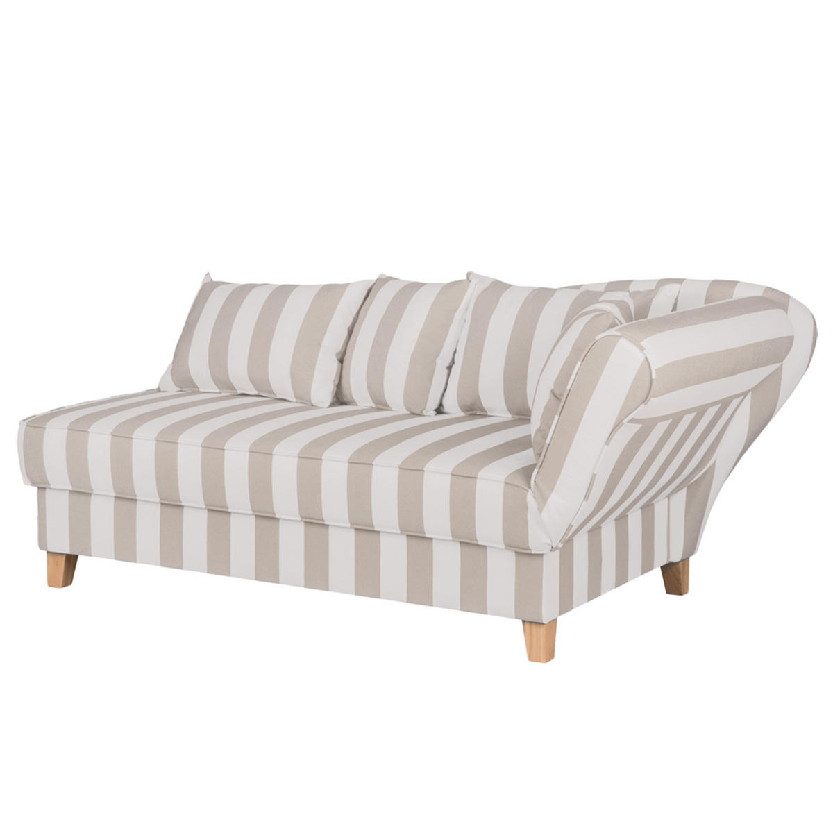 RECAMIERE - Webstoff - Beige, Textil (193/82/91cm) - home24