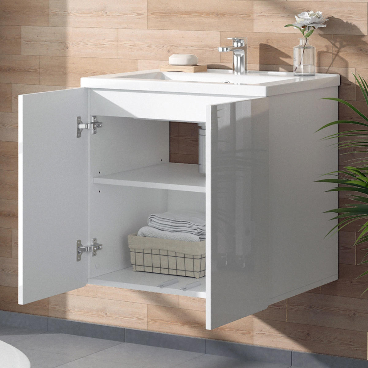 Weiß, Holzwerkstoff (61.8/57.8/44.8cm) - Vicco