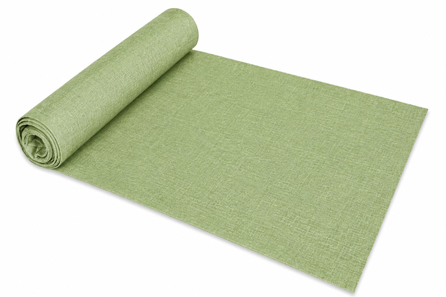 TISCHLÄUFER 40/140 cm Hellgrün Leinenoptik - Hellgrün, Textil (40/140cm) - TiborTex