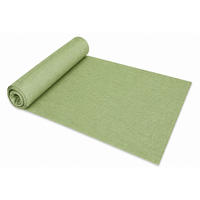 TISCHLÄUFER 33/160 cm Hellgrün Leinenoptik - Hellgrün, Textil (33/160cm) - TiborTex