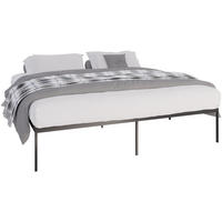 METALLBETT 205.5/205.5/42.5 cm Metall Schwarz - Schwarz, Metall (205.5/205.5cm) - CLP