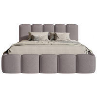 POLSTERBETT Cloudy II Taupe 140x200 cm - Graubraun, Holz/Textil (140/200cm) - Selsey