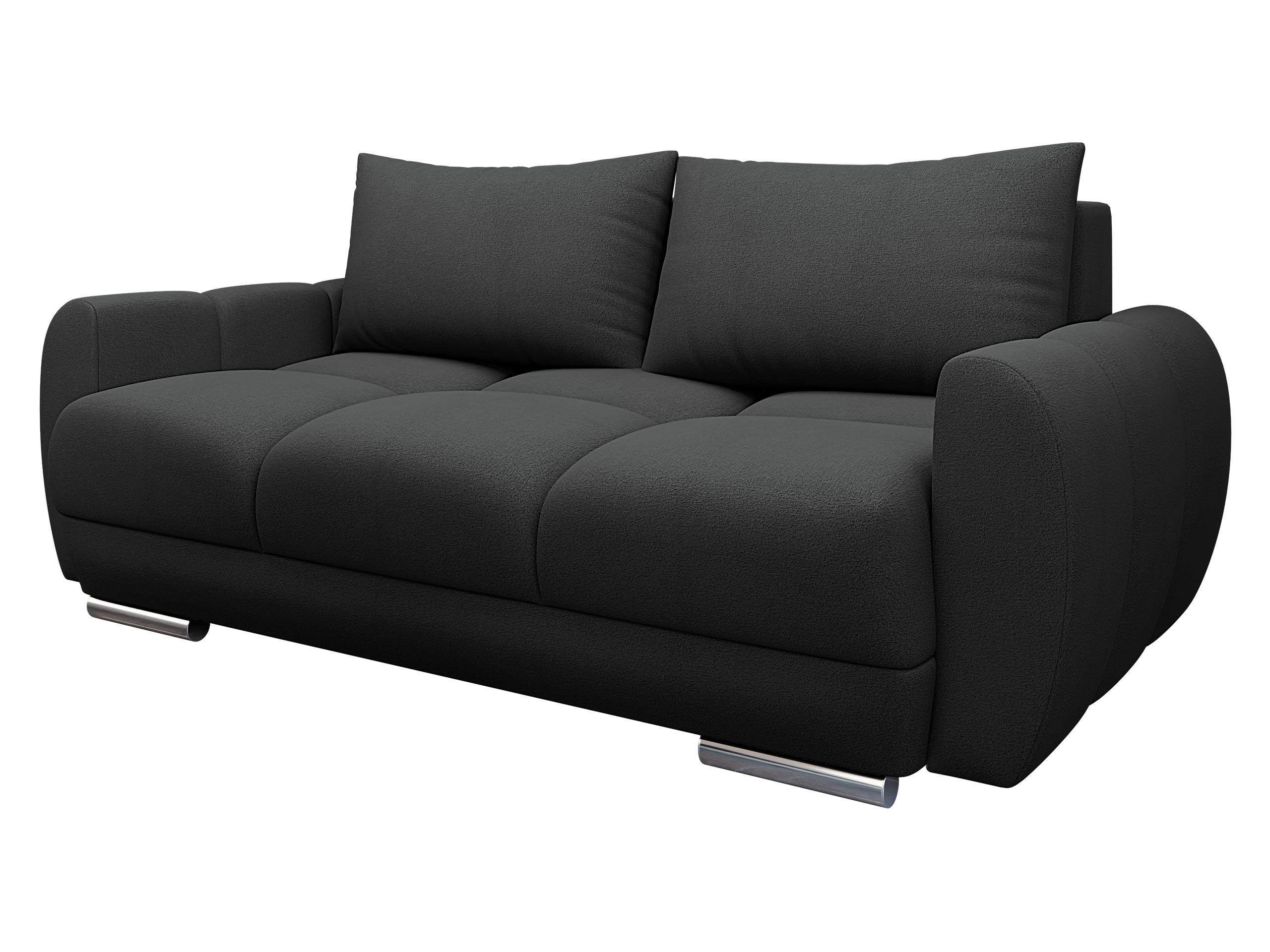 SOFA Logo 2 - Anthrazit/Silberfarben, Holz/Kunststoff (186/89/97cm) - MIRJAN24