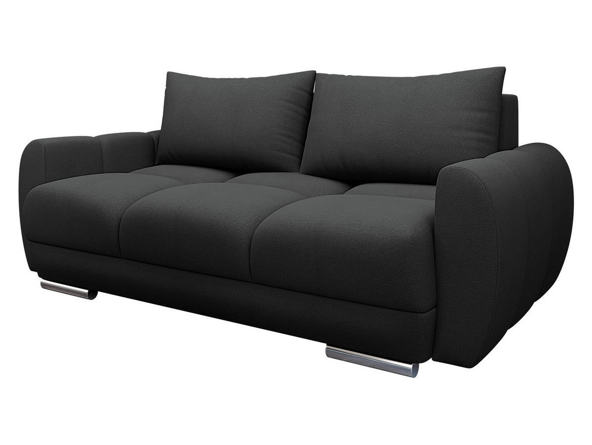 SOFA Logo 2 - Anthrazit/Silberfarben, Holz/Kunststoff (186/89/97cm) - MIRJAN24