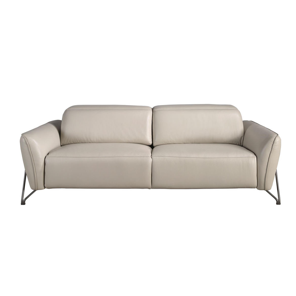 SOFA 3-sitziges relaxsofa in leder sand 213/111/104 cm - Beige, Leder (213/104/111cm) - ANGEL CERDA