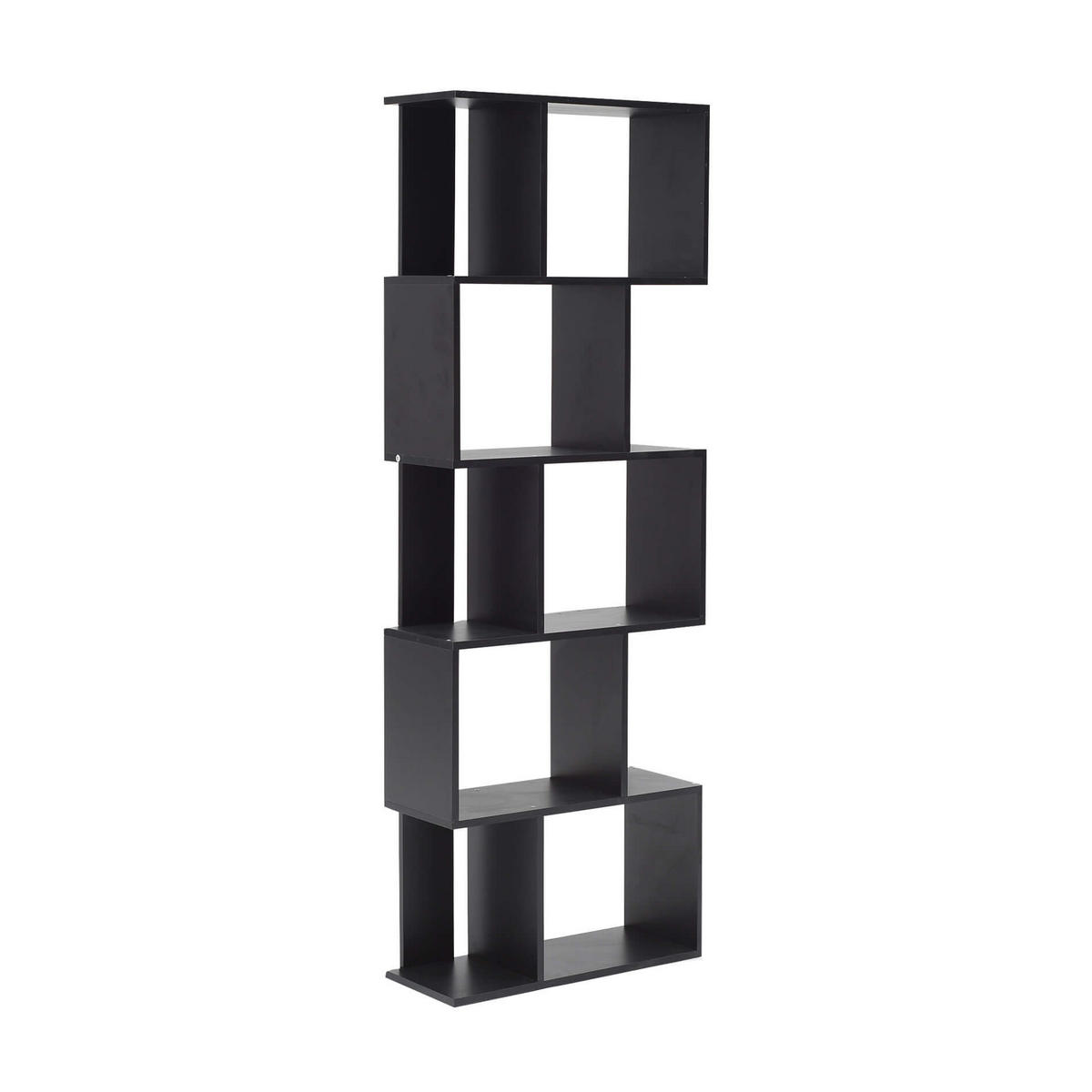 BÜCHERREGAL Schwarz 24/60/169 cm - Schwarz, Holzwerkstoff (24/169/60cm) - Mobili Rebecca