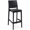 BARHOCKER Schwarz 51x107x41cm - Schwarz, Kunststoff (51/107/41cm) - AlterEgo
