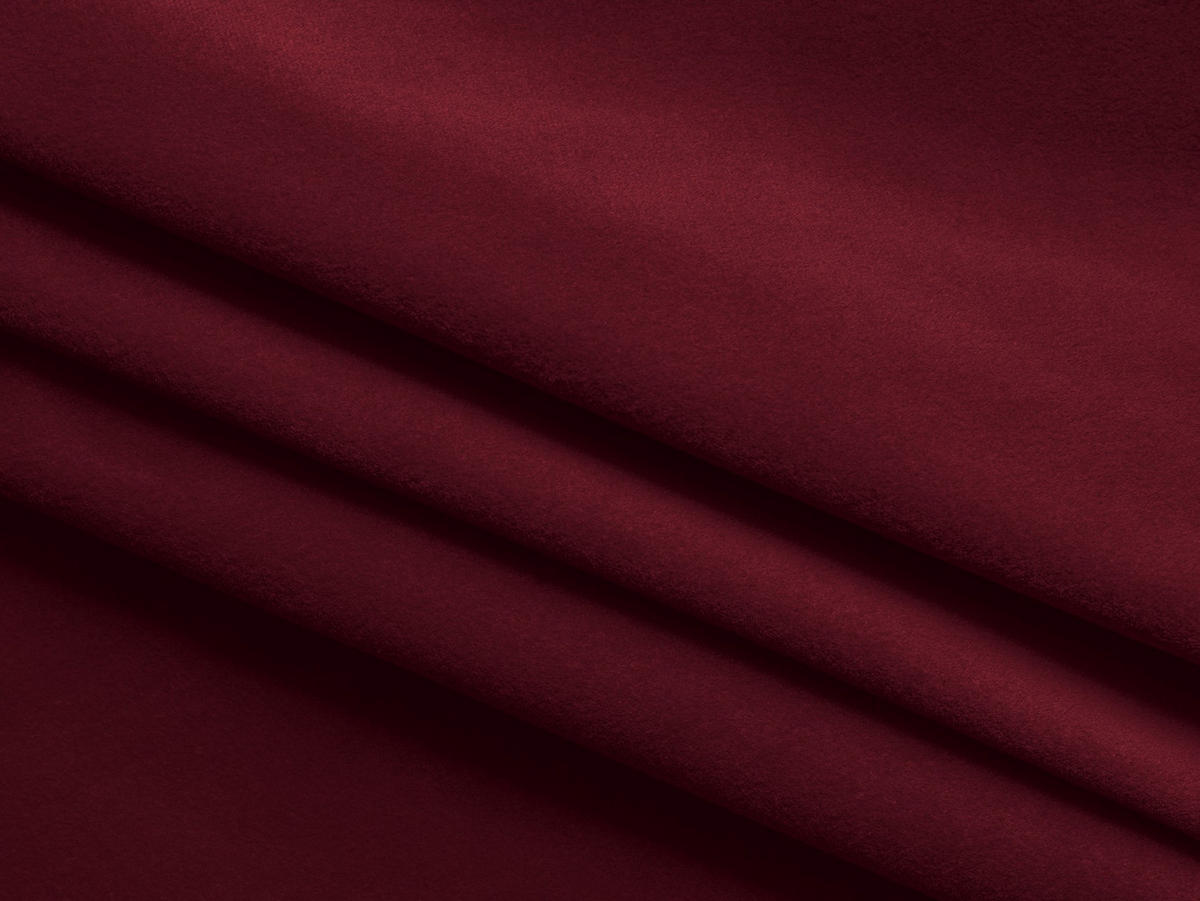 ECKSOFA mit Schlaffunktion Samt Stoff Rot - Bordeaux/Rot, Kunststoff/Textil (149/240cm) - Makamii