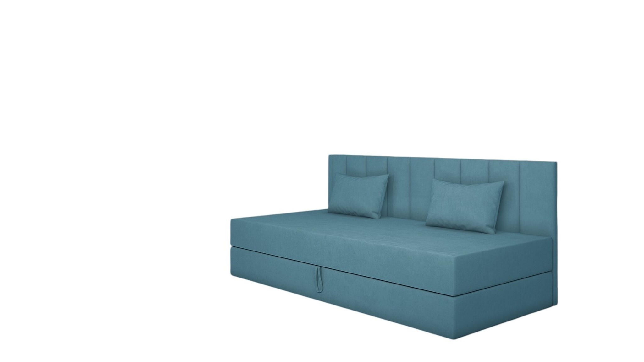 SOFA Margot In Opera - Blau, Holzwerkstoff/Textil (200/90/97cm) - Fun Möbel