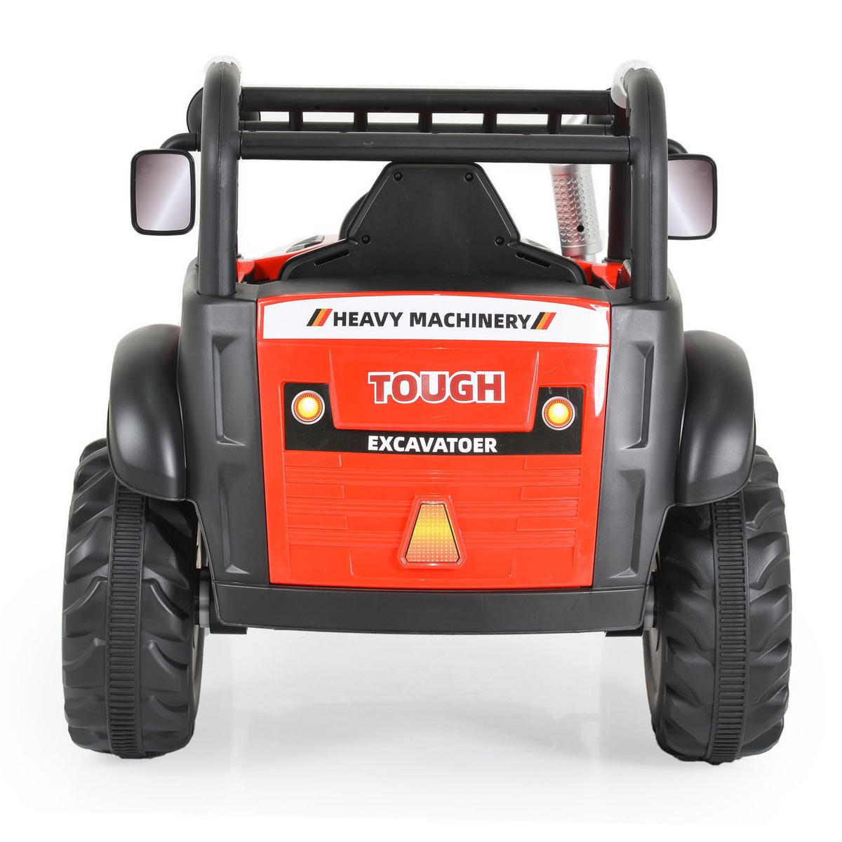 FERNBEDIENUNG, Hupe, Lichter, Musik, MP3 - Rot, Kunststoff (116/73/73cm) - Moni