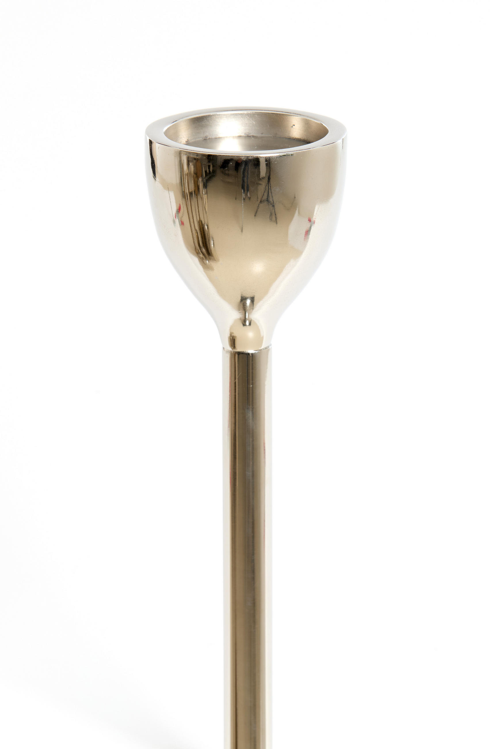 KERZENHALTER Velez Silber Ø13/90 cm - Silberfarben, Metall (13/90/13cm) - Light & Living