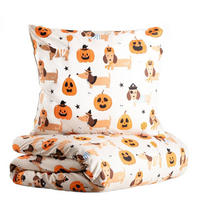 BETTWÄSCHE Ghost Town Mikrofaser 220/200 cm - Orange, Textil (220/200cm) - Homla