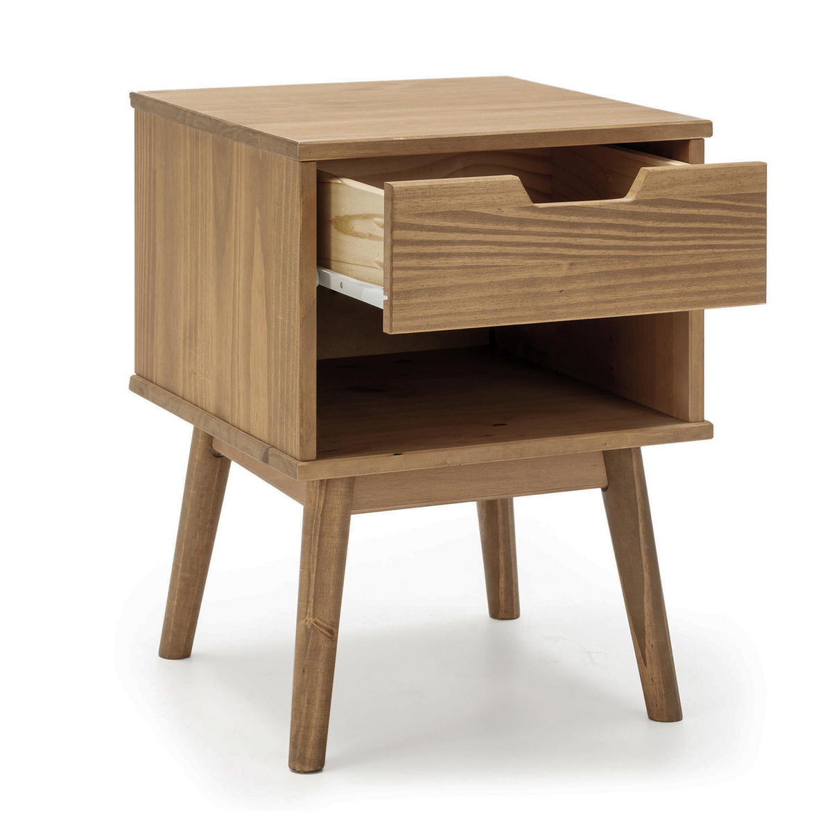 NACHTTISCH Bali 1 Schublade Farbe Wachs - Eichefarben, Holz (40/52/40cm) - VS Venta-stock