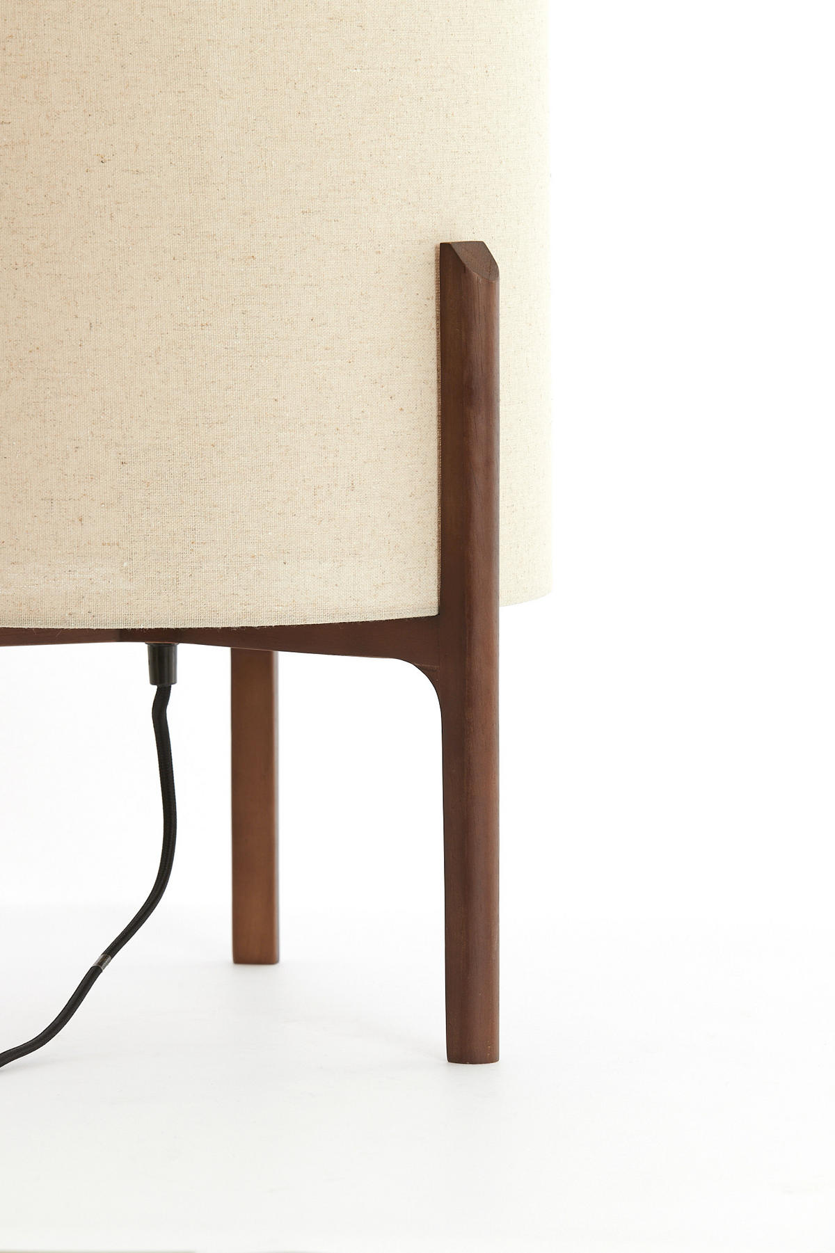 TISCHLAMPE Litto Braun Ø35/58 cm - Dunkelbraun, Holz (35/35/58cm) - Light & Living