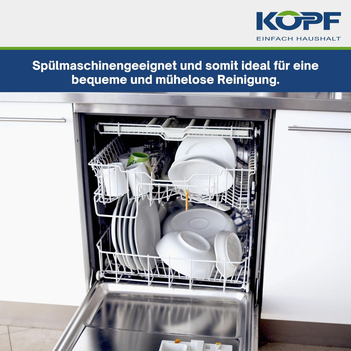 KOPF TOPFSET Janina, Edelstahl, Induktion, 19-teilig - Silberfarben, Metall - KOPF