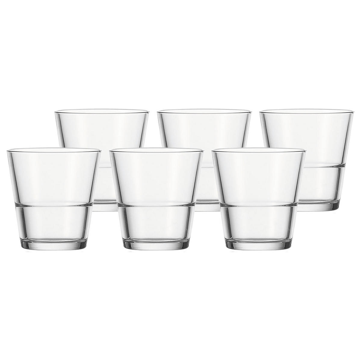 TRINKGLÄSER EVENT transparent 12er Set - Transparent, Glas (0.001L) - Leonardo Living