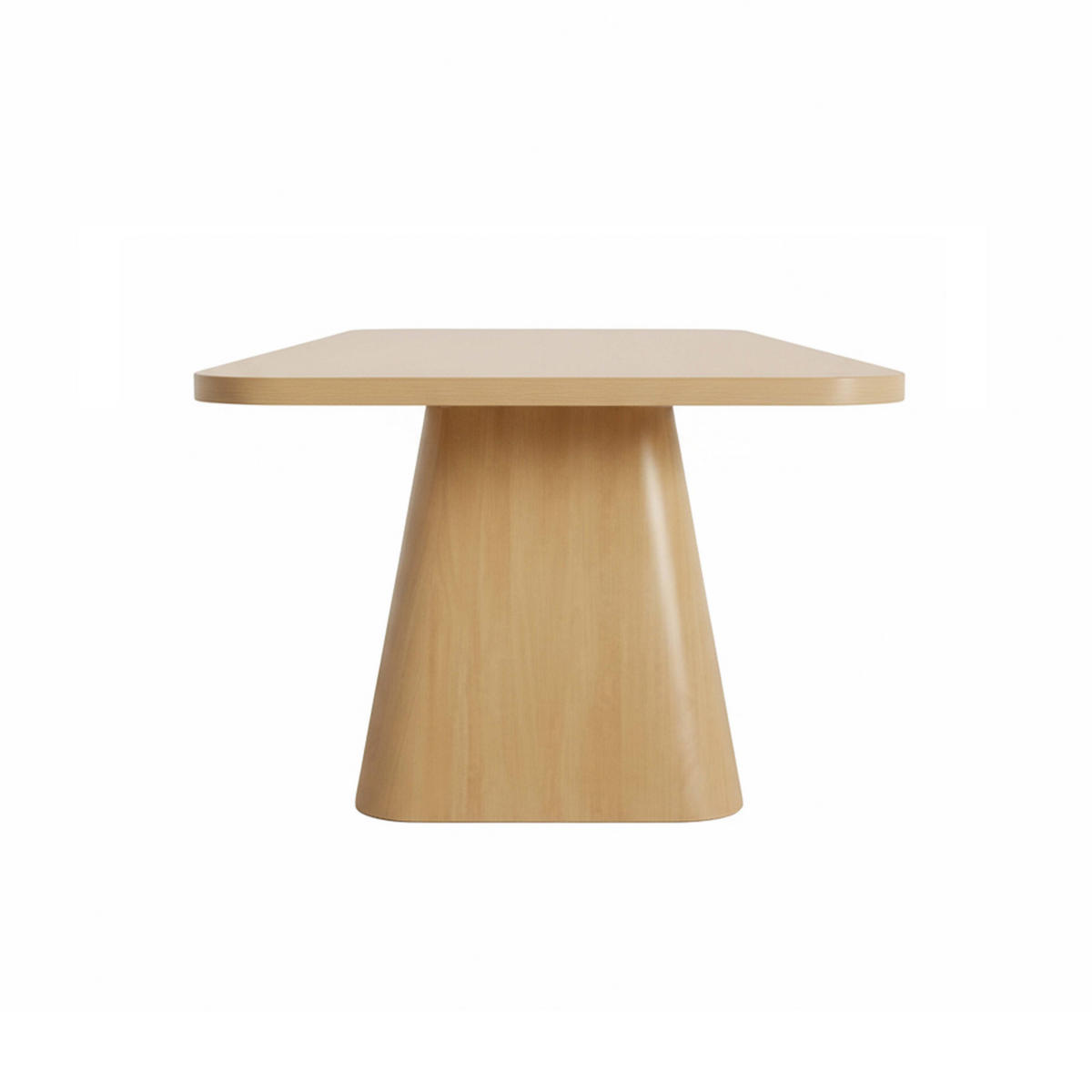 ESSTISCH, helles Holzeffekt - Beige, Holz (180/90/75cm) - Oviala