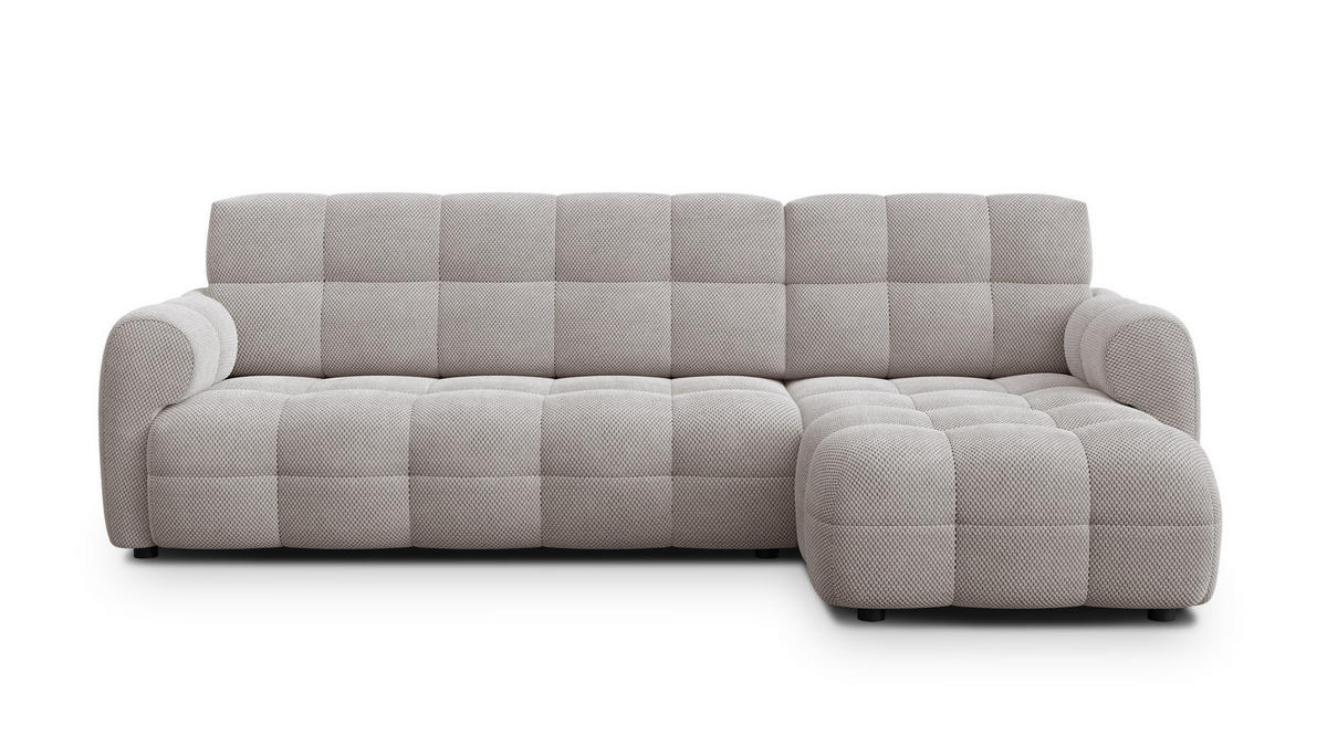 ECKSOFA MELLOW 4-Sitzer, beige - Beige/Schwarz, Holz/Textil (262/156cm) - Courtois Laville