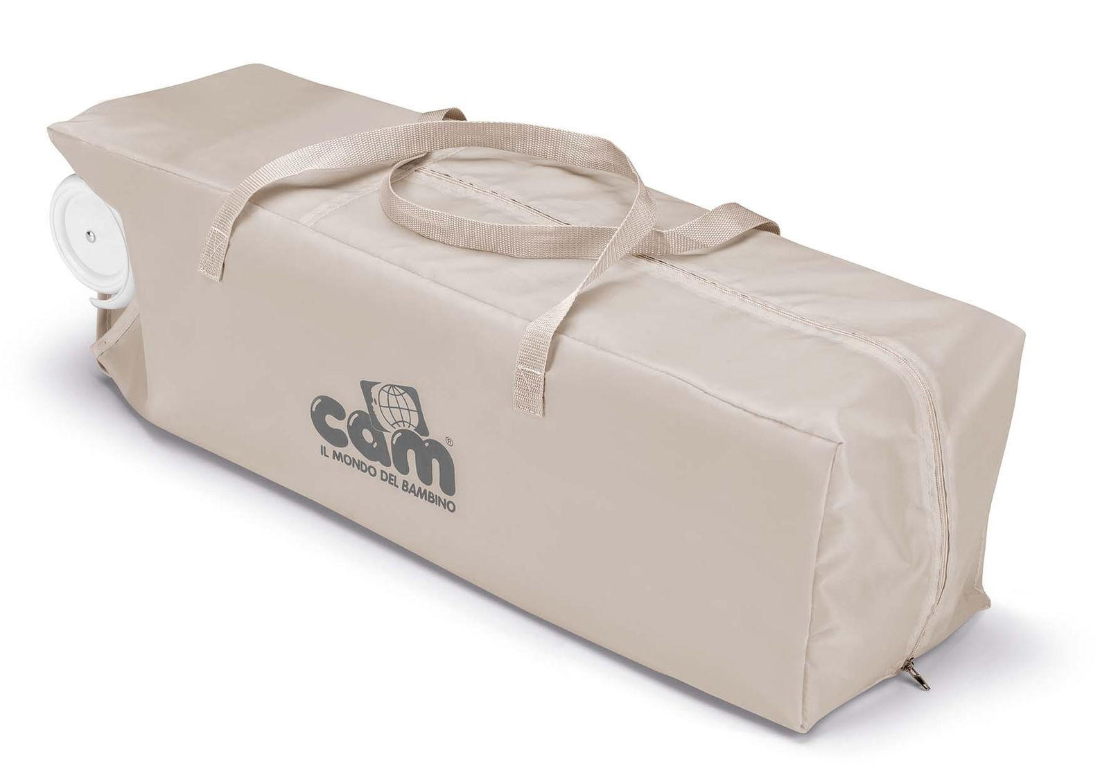 REISEBETT Pisolino | für 0-36 Monate | Teddy Grau | Kinderreisebett inklusive Matratze und Transporttasche - Grau, Textil (21/23/75cm) - Cam il Mondo del Bambino S.p.A.