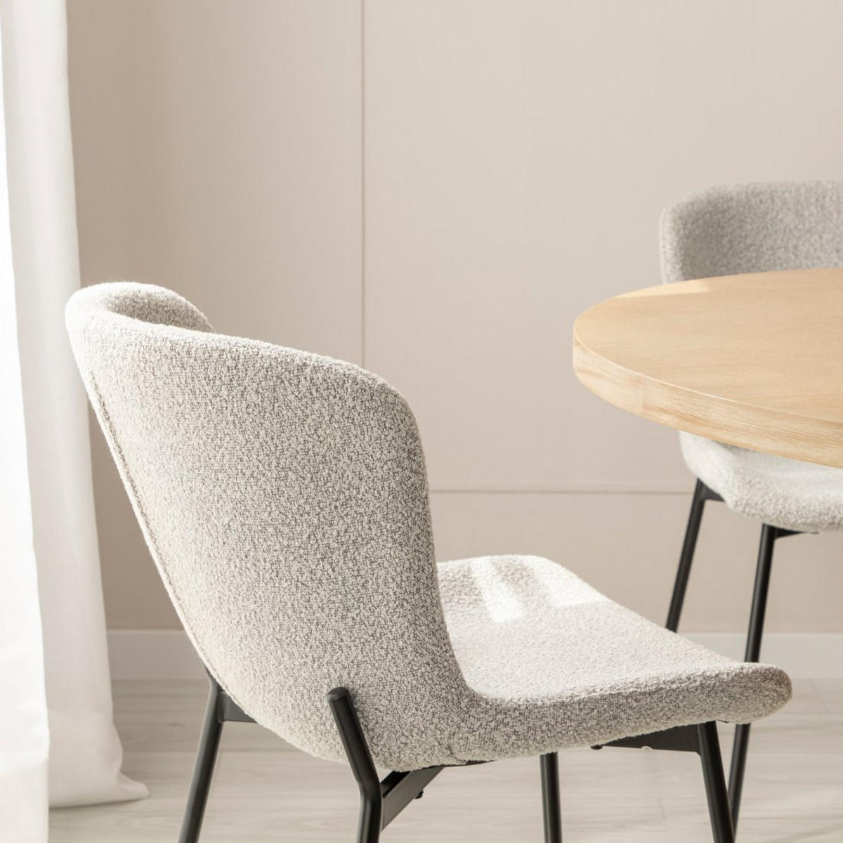 ESSZIMMERSTUHL Ari Grau 50 cm x 80 cm - Grau, Textil (50/80/59cm) - Klast Home