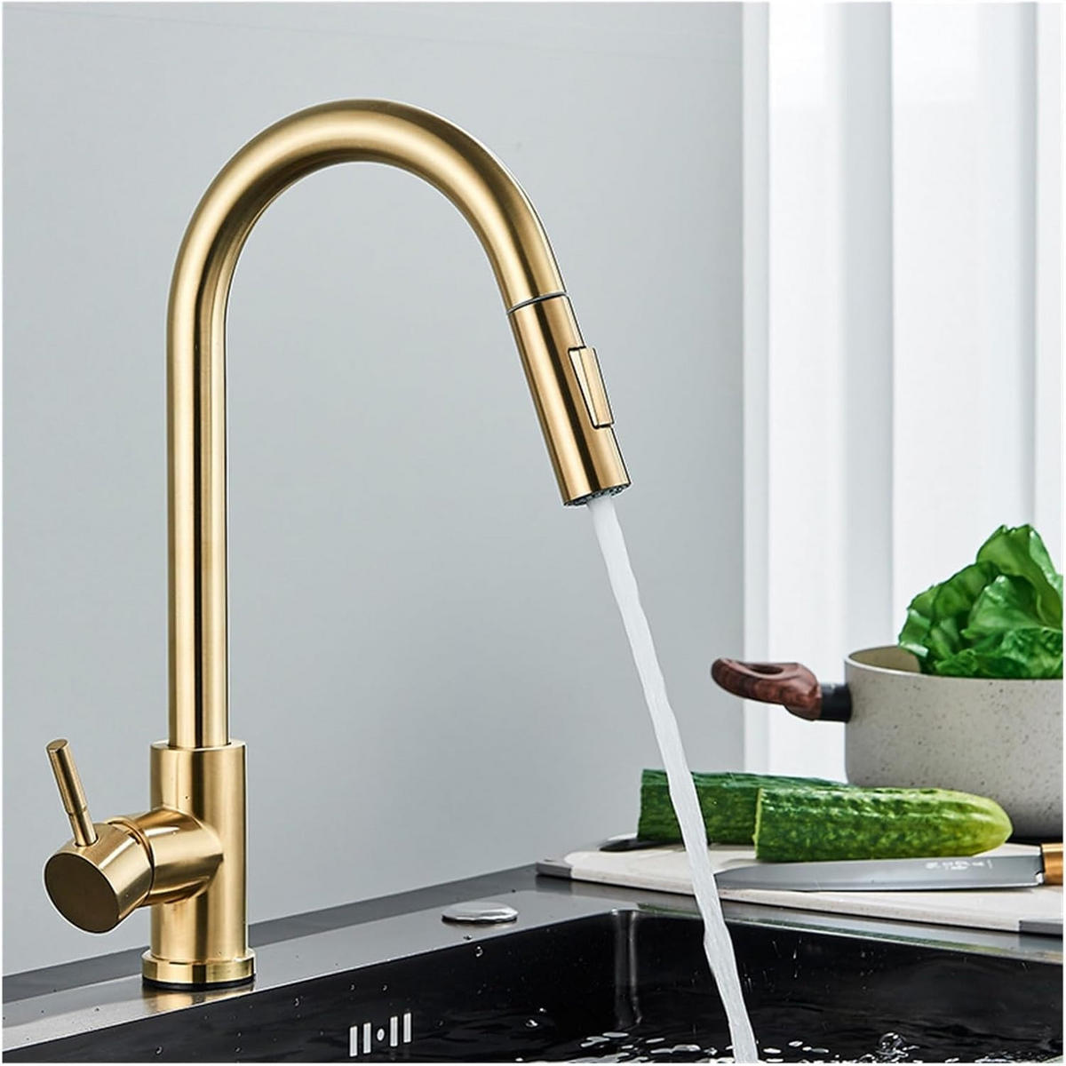 BADEZIMMERARMATUR, 40,5 x 25 cm, gold - Goldfarben, Metall (55/7/26cm) - Vallsero