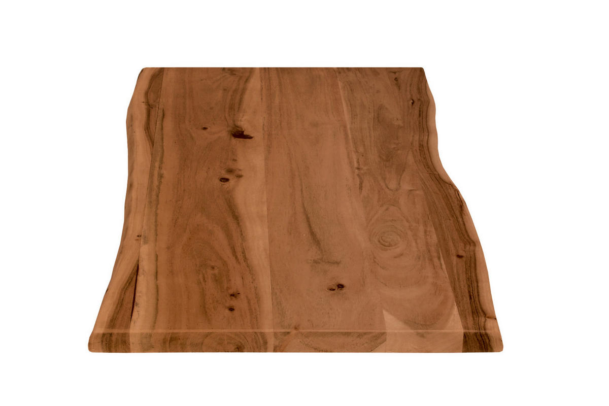 TISCHLATTEN MIT BAUMKANTE FÜR HEIMWERKER, AKAZIENHOLZ CURTIS - Braun/Naturfarben, Akazienholz/Holz (40/60/3cm) - SAM