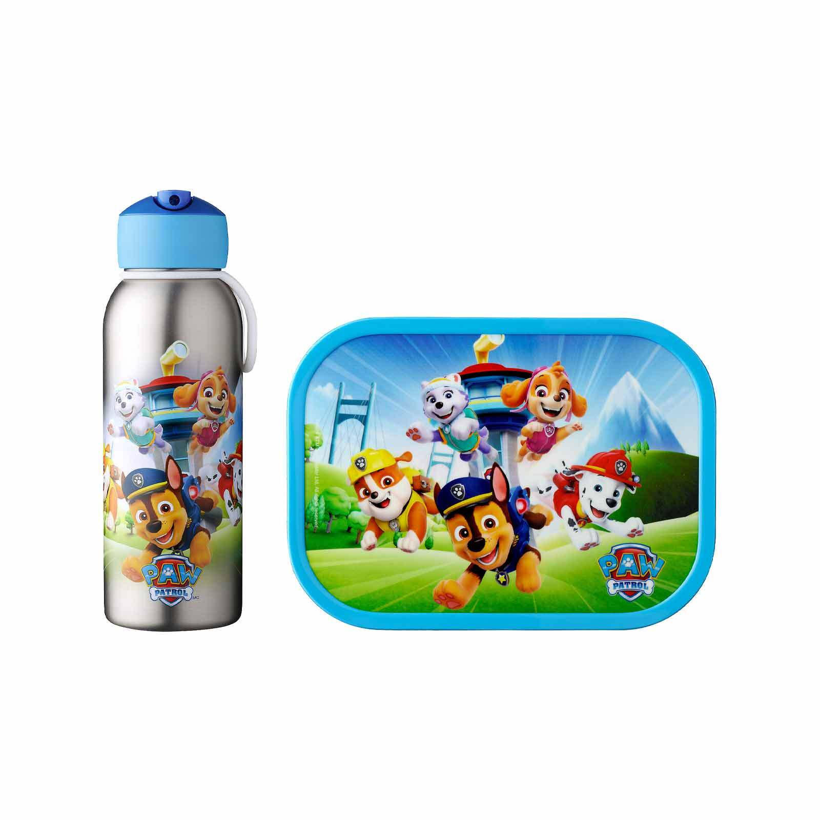 BROTDOSE + THERMOFLASCHE Campus Paw Patrol Pups 2er Set - Blau/Hellblau, Kunststoff (1/1/1cm) - Mepal