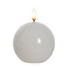LED-KERZE Idalia Weiß 9/9/12 cm Kunstoff - Weiß, Kunststoff (9/9/12cm) - Mondex