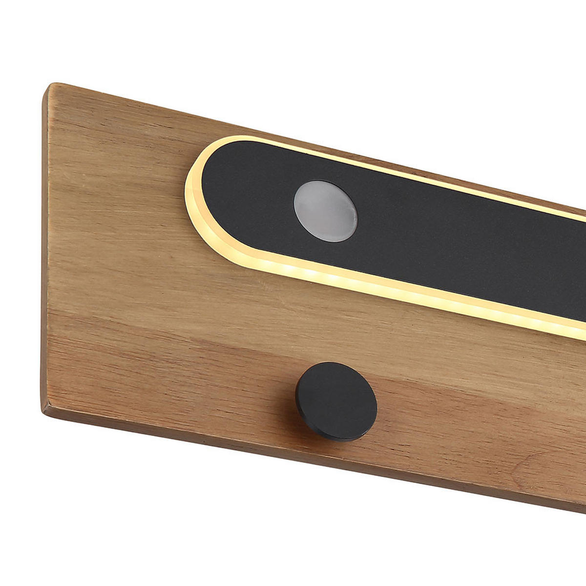 LED WANDLEUCHTE Metall Braun mit 3 Kleiderhaken - Braun, Metall (65/13/65cm) - Globo Lighting