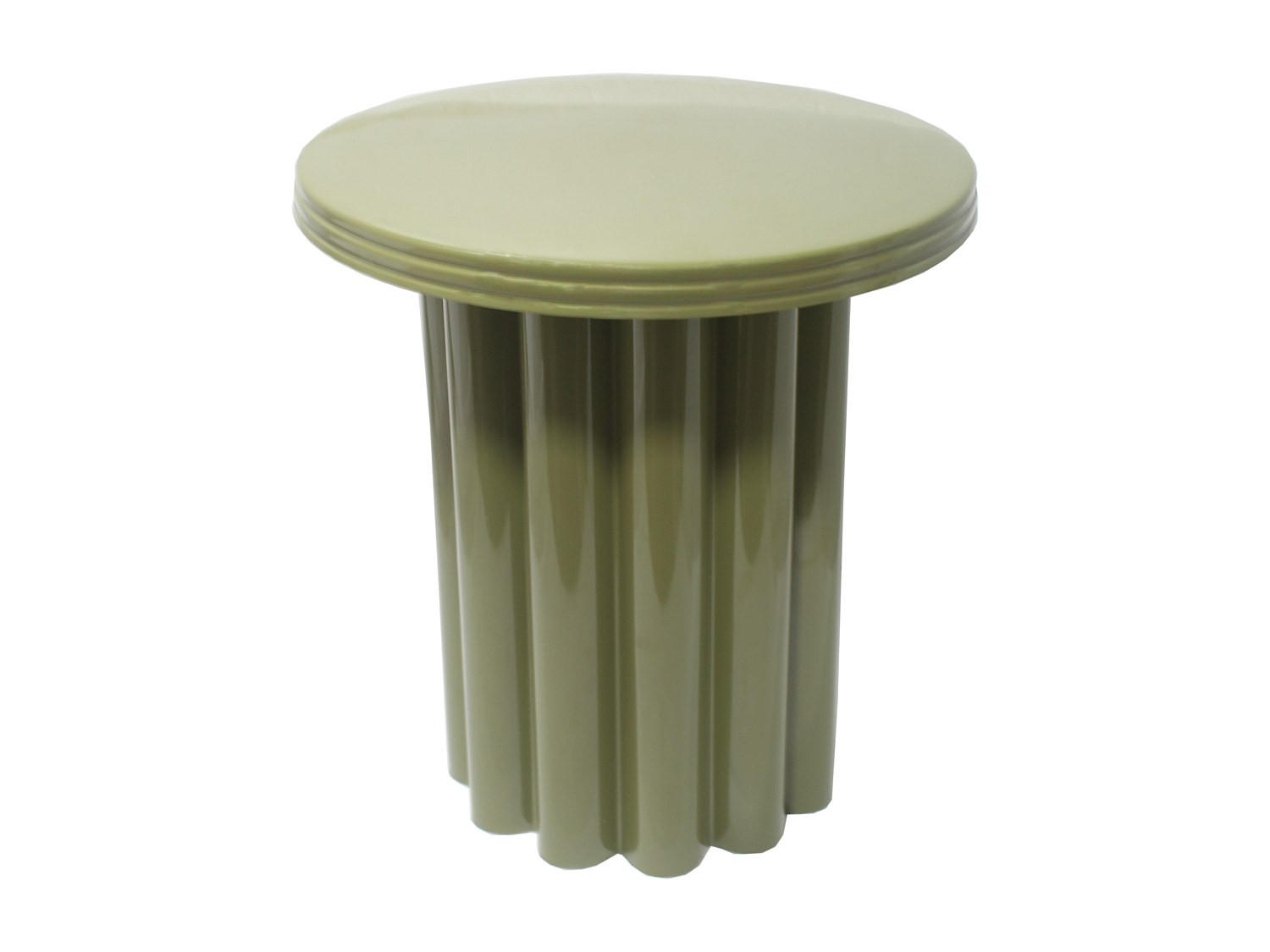 BEISTELLTISCH - 43cm x 43cm - Metall - khaki - BALIA - Grün, Metall (43/43/45cm) - Vente-Unique