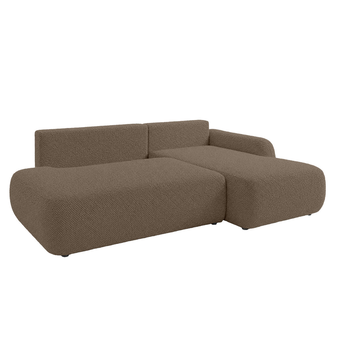 ECKSOFA Munduk I mit Schlaffunktion, Braun - Braun, Textil (302/184cm) - Fedve