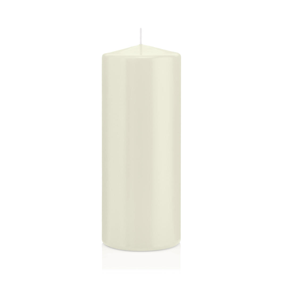 STUMPENKERZEN Elfenbein Ø 78 x 200 mm, 8 Stück - Beige, Paraffin (8/20cm) - Wiedemann Kerzen