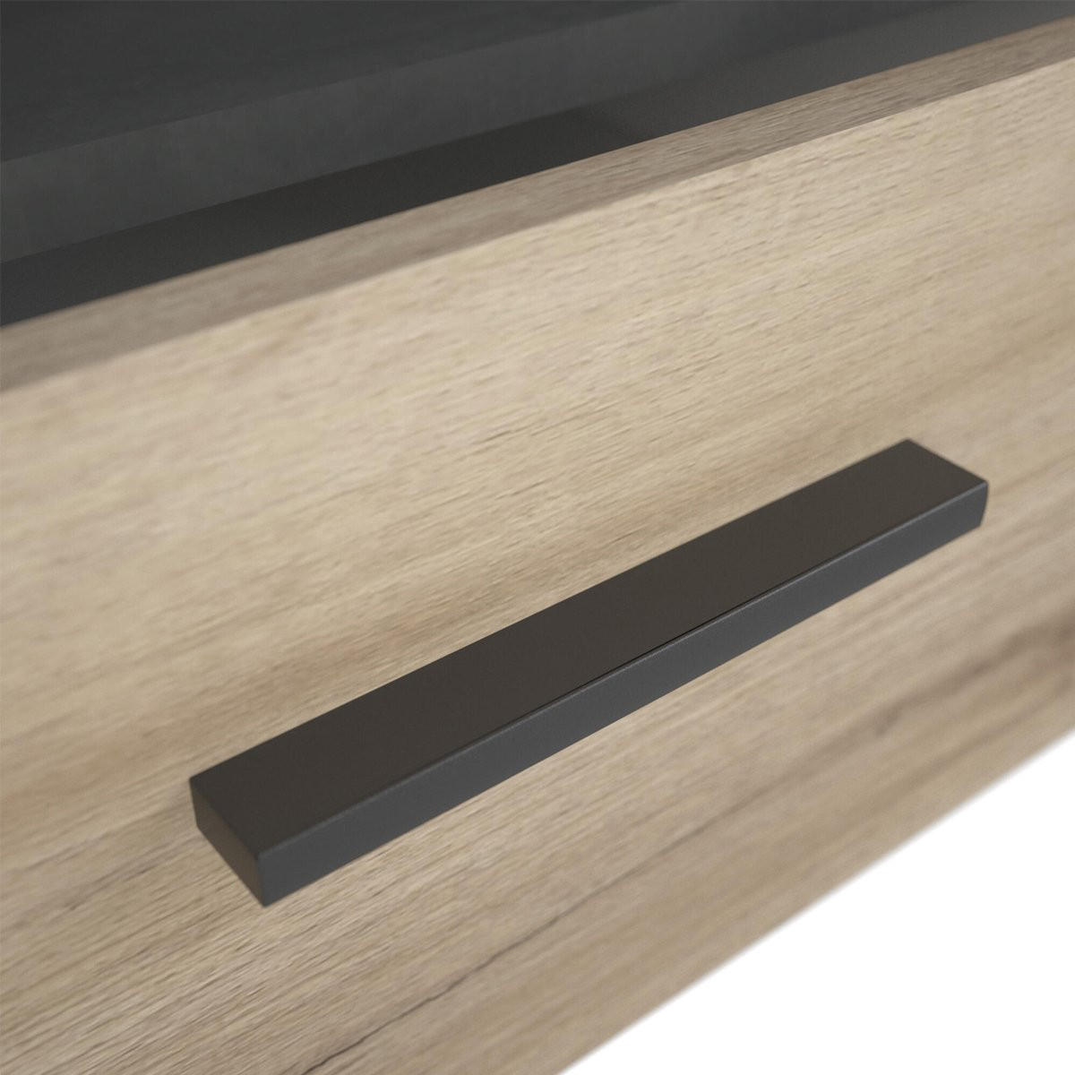 TV-MÖBEL mit 2 Schubladen und 1 breiten Nische L151,7 cm - Sheffield - Sonoma Eiche, Holzwerkstoff (43.3/46.4/151.7cm) - Calicosy