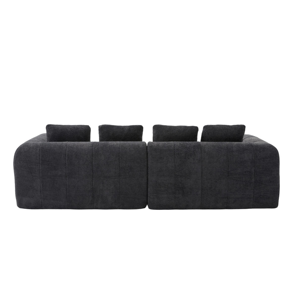 3-SITZER-SOFA DE-35093 modular Dunkelgrau - Dunkelgrau, Textil (95.5/70/260cm) - ComfortXL