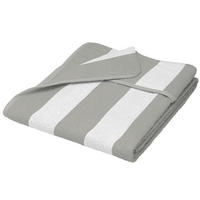 HANDTUCH Cassis 200x75cm Grau/Weiß gestreift - Grau, Textil (75/200cm) - Beautissu 