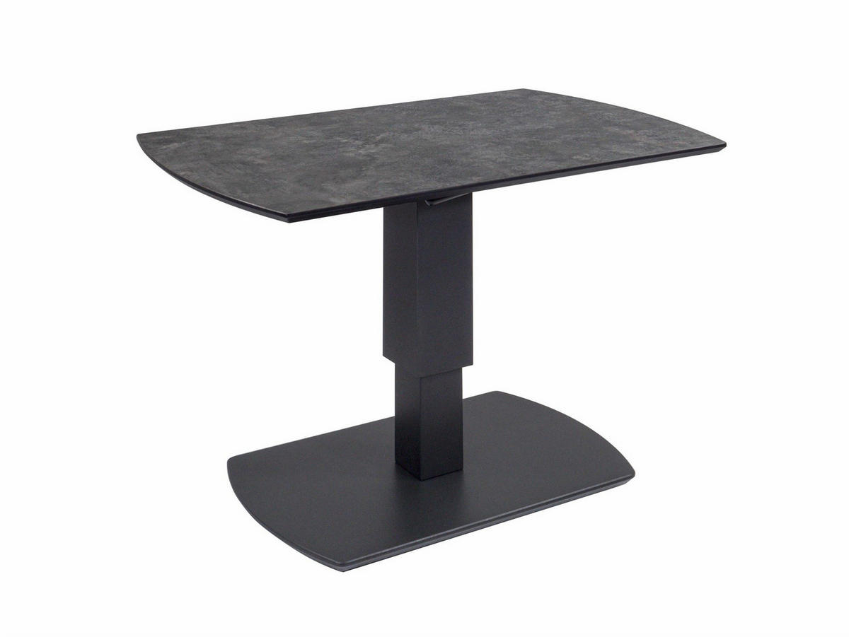 COUCHTISCH höhenverstellbar Charine 100x48x62 HPL Anthrazit/Metal Rock - Schwarz, Holzwerkstoff (100/62/62cm) - 58aufmkessel