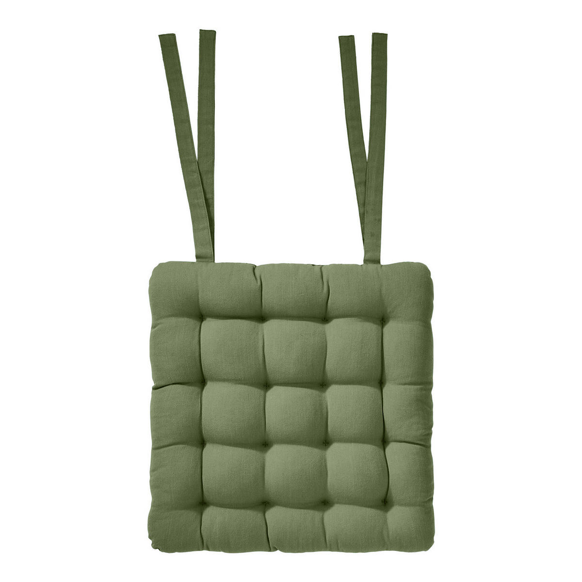 STUHLKISSEN Solid 35x37 cm - Olivgrün, Textil (37/35cm) - Butlers