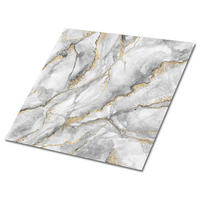 FLIESENAUFKLEBER 9 Stück 30x30 cm selbstklebend Marmorstruktur - Grau, Textil (30/1.6/30cm) - TULUP