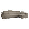 ECKSOFA Boston LCP, Seite: Rechts 1P(65)+2R+LCP - Kaschmir/Silberfarben, Holz/Textil (320/170cm) - MIRJAN24